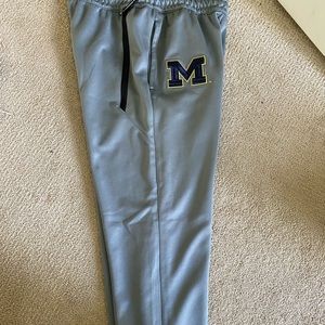 Jordan Jumpman Michigan Basketball Gray Warmup Joggers
